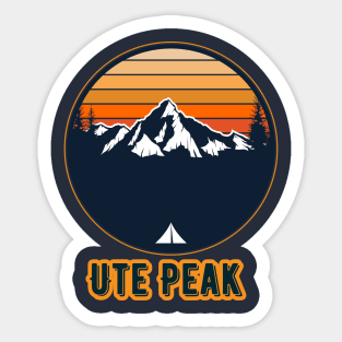 Ute Peak Sticker